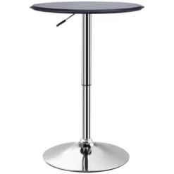 HOMCOM 25" Classic Round Adjustable Faux Leather Chrome Standing Bistro Table 10 HOMCOM 25" Classic Round Adjustable Faux Leather Chrome Standing Bistro Table -Homcom GUEST 454becfd c526 474c a264 2d2a8b92dc28