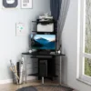 HOMCOM 62" Arch Corner Computer Desk With Printer Hutch And Storage Shelf -Homcom GUEST 466d3c0a 96bf 4fdb 9b7e b599989afff1
