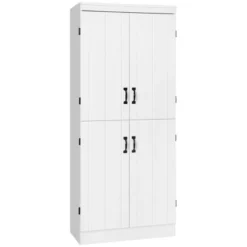 HOMCOM 70" 4-Door Kitchen Pantry, Freestanding Storage Cabinet, 6-tier Cupboard With Adjustable Shelves For Living Room 14 HOMCOM 70" 4-Door Kitchen Pantry, Freestanding Storage Cabinet, 6-tier Cupboard With Adjustable Shelves For Living Room -Homcom GUEST 47352d38 16bd 492d acfc a2145a53a570