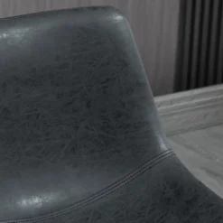 HOMCOM Counter Height Bar Stools Set Of 4, Vintage PU Leather Barstools With Footrest For Dining Room, Home Bar, Kitchen, Black 11 HOMCOM Counter Height Bar Stools Set Of 4, Vintage PU Leather Barstools With Footrest For Dining Room, Home Bar, Kitchen, Black -Homcom GUEST 49df7c55 7a14 4de9 a38e f9a43079d97a