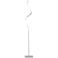 HOMCOM Modern Spiral Floor Lamp, LED Standing Lamp Warm White With Square Base And Foot Switch For Living Room, Bedroom, Silver 8 HOMCOM Modern Spiral Floor Lamp, LED Standing Lamp Warm White With Square Base And Foot Switch For Living Room, Bedroom, Silver -Homcom GUEST 49f5652f eb39 4ba7 b275 42f0ce55b562