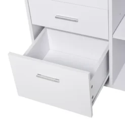 HOMCOM 3 Drawer Printer Stand, Mobile Lateral File Cabinet With 2 Storage Shelves For Home Office -Homcom GUEST 4a6ce3aa 0740 48ca 9644 9ea64765b91e