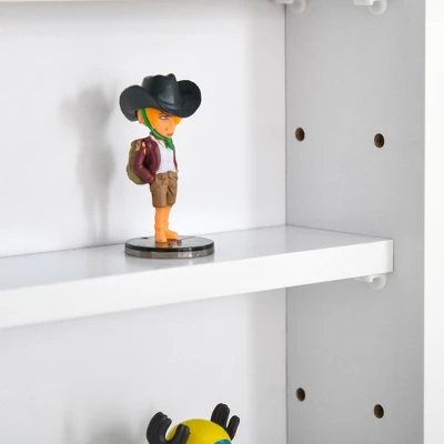 HOMCOM 5-storey Wall Shelf Display Cabinet, Shotglass Display Case W/2 Glass Doors And 4 Adjustable Shelves 9 HOMCOM 5-storey Wall Shelf Display Cabinet, Shotglass Display Case W/2 Glass Doors And 4 Adjustable Shelves - Image 7