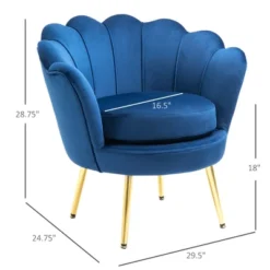 HomCom Elegant Velvet Upholstered Accent Leisure Club Chair With Gold Metal Legs 15 HomCom Elegant Velvet Upholstered Accent Leisure Club Chair With Gold Metal Legs -Homcom GUEST 4b7a652b f7b7 4864 a8bb 8746dd2c7ae9