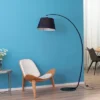 HOMCOM Arched Floor Lamp, Modern Standing Lamp With Foot Switch & Metal Base, Corner Reading Lamps Tall Pole Light For Office Bedroom Living Room -Homcom GUEST 4cc9f6e8 14f5 4b43 aff2 8e94e537d6a7