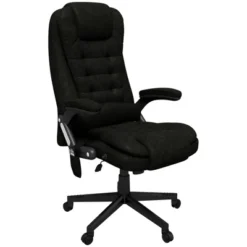 HOMCOM 6 Point Vibrating Massage Office Chair With Heat, Linen High Back Executive Office Chair With Reclining Backrest, Armrests 13 HOMCOM 6 Point Vibrating Massage Office Chair With Heat, Linen High Back Executive Office Chair With Reclining Backrest, Armrests -Homcom GUEST 4f102ac4 0441 4633 b547 b465924a28cd