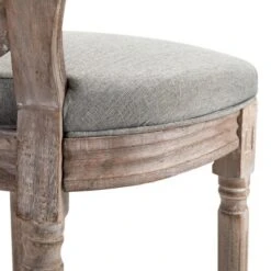 HOMCOM Vintage Bar Stools Set Of 2, Wood Barstools Accent Chairs With Soft Linen Cushions & Footrest, 29.5" Seat Height -Homcom GUEST 4f2e7400 1c4c 46d1 85ca 2ea0d3ca922e