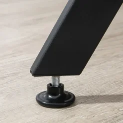 HOMCOM Industrial Dining Table Set Space-Saving Kitchen Table And Chairs Set With Round Table Padded Seat And Steel Frame Brown 5 Piece -Homcom GUEST 547b10b3 643c 48bf 814c 1866b57bd927