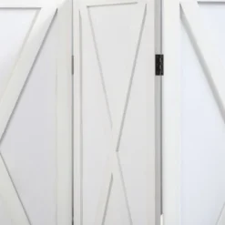 HOMCOM 4-Panel Folding Room Divider, 5.6 Ft Tall Freestanding Paulownia Wood Privacy Screen Panels For Indoor Bedroom Office -Homcom GUEST 5571af7a 6998 4614 9487 238a5500e664