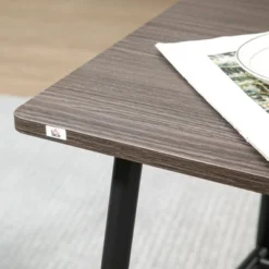 HOMCOM Side Table With 2-Tier Storage, End Table With Metal Frame For Living Room 10 HOMCOM Side Table With 2-Tier Storage, End Table With Metal Frame For Living Room -Homcom GUEST 57152740 18da 4add bfa0 129373f0d8d2