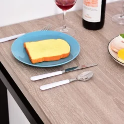 HOMCOM 5-Piece Dining Table Furniture Set Modern Industrial Table With 4 Chairs For Dining Room, Kitchen 14 HOMCOM 5-Piece Dining Table Furniture Set Modern Industrial Table With 4 Chairs For Dining Room, Kitchen -Homcom GUEST 5b15f87f 0ab3 4a4d 95d7 f7bc486cf81e