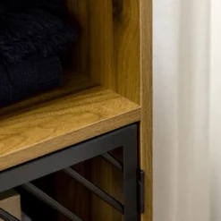 HOMCOM Industrial Kitchen Storage Cabinet, Sideboard Floor Accent Cabinet With Metal Doors And Adjustable Shelves For Living Room, Dark Wood Grain 11 HOMCOM Industrial Kitchen Storage Cabinet, Sideboard Floor Accent Cabinet With Metal Doors And Adjustable Shelves For Living Room, Dark Wood Grain -Homcom GUEST 5d605f83 8abd 4ba9 b255 1d945b7407b4