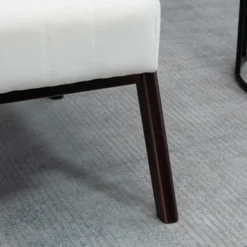 HOMCOM Accent Chair With Softness & Support, Upholstered Arm Chair For Living Room Furniture, Comfy Chair For Bedroom, Living Room Chair, Cream White -Homcom GUEST 5e8b5f0a cab0 4347 9560 6c20dd9001e5