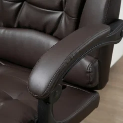 HOMCOM High-Back Executive Office Chair With Footrest, PU Leather Computer Chair With Reclining Function And Armrest, Ergonomic Office Chair, Coffee 11 HOMCOM High-Back Executive Office Chair With Footrest, PU Leather Computer Chair With Reclining Function And Armrest, Ergonomic Office Chair, Coffee -Homcom GUEST 5f276526 299c 4f58 8f3f 10380a5fb12d