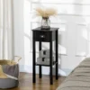 HOMCOM 2-Tier Side Table With Drawer, Narrow End Table With Bottom Shelf, For Living Room Or Bedroom, Black -Homcom GUEST 6059f8bc b121 4537 8238 b29612bf2508