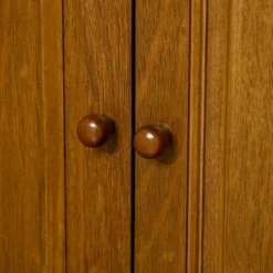 HOMCOM Modern Kitchen Island On Wheels, Rolling Serving Cart With Drawer, Storage Cabinet, And 2 Towel Racks For Dining Room, Brown -Homcom GUEST 6289747d 9fc1 470e 8296 43f1545ba324