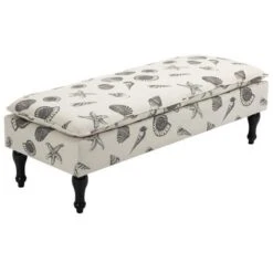 HOMCOM Linen-Touch Upholstered Fabric Ottoman Bench Bed Stool For Bedroom, Entryway, Living Room -Homcom GUEST 640649b8 e530 4e01 bf1d 43912d7bba03