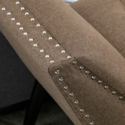 HOMCOM Modern Button Tufted Sitting Bench, Accent Fabric Upholstered Ottoman For Bedroom Or Living Room -Homcom GUEST 66716e5a 8741 4b41 acb3 3dc32453d56e