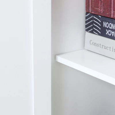 HOMCOM 48.5" Farmhouse Kitchen Pantry, Floor Storage Cabinet, Cupboard Organizer With Adjustable Shelves And 4-Doors For Dining Room 9 HOMCOM 48.5" Farmhouse Kitchen Pantry, Floor Storage Cabinet, Cupboard Organizer With Adjustable Shelves And 4-Doors For Dining Room - Image 7