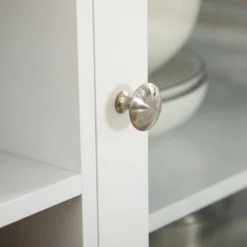 HOMCOM Glass Door Kitchen Sideboard, Buffet Cabinet With 6-Bottle Wine Rack And Stemware Racks, Coffee Bar For Living Room, Dining Room, White 10 HOMCOM Glass Door Kitchen Sideboard, Buffet Cabinet With 6-Bottle Wine Rack And Stemware Racks, Coffee Bar For Living Room, Dining Room, White -Homcom GUEST 68494d74 3fd0 4305 839c 6bb28a20337c