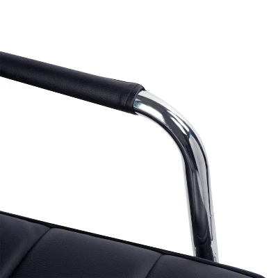 HOMCOM Modern Computer Desk Office Chair With Upholstered PU Leather, Adjustable Heights, Swivel 360 Wheels 5 HOMCOM Modern Computer Desk Office Chair With Upholstered PU Leather, Adjustable Heights, Swivel 360 Wheels - Image 4