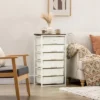 HOMCOM Dresser Storage Drawers With 6 Plastic Bins And Steel Frame, Crafting Bins For Living Room, Bedroom, White 1 HOMCOM Dresser Storage Drawers With 6 Plastic Bins And Steel Frame, Crafting Bins For Living Room, Bedroom, White -Homcom GUEST 6f4b7ae7 f60e 453c b132 ce394e265010