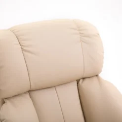 HOMCOM Recliner With Ottoman Footrest, Recliner Chair With Vibration Massage, Faux Leather And Swivel Wood Base For Living Room And Bedroom 14 HOMCOM Recliner With Ottoman Footrest, Recliner Chair With Vibration Massage, Faux Leather And Swivel Wood Base For Living Room And Bedroom -Homcom GUEST 70606883 c511 4e98 95a6 4dc173a900d3