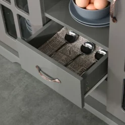 HOMCOM Modern Storage Console Cabinet With 2 Framed Glass Doors And 2 Drawers For Kitchen Or Living Room 11 HOMCOM Modern Storage Console Cabinet With 2 Framed Glass Doors And 2 Drawers For Kitchen Or Living Room -Homcom GUEST 722943ca b64e 4cd7 85e9 2964db2ee995