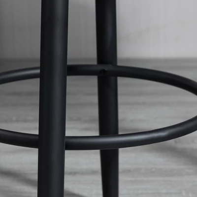 HOMCOM Extra Tall Bar Stools Set Of 2, Modern 360° Swivel Barstools, Dining Room Chairs With Steel Legs And Footrest 6 HOMCOM Extra Tall Bar Stools Set Of 2, Modern 360° Swivel Barstools, Dining Room Chairs With Steel Legs And Footrest - Image 4