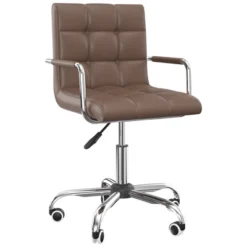 HOMCOM Modern Computer Desk Office Chair With Upholstered PU Leather, Adjustable Heights, Swivel 360 Wheels 18 HOMCOM Modern Computer Desk Office Chair With Upholstered PU Leather, Adjustable Heights, Swivel 360 Wheels -Homcom GUEST 7389088b 4137 4232 853c 25d988162b62