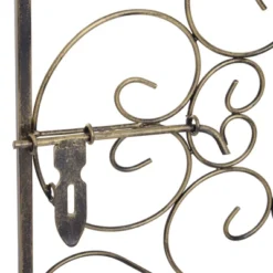 HOMCOM 45 Bottle Wrought Iron Wine Rack Jail With Lock - Antique Bronze -Homcom GUEST 739802b4 5837 4865 ad18 4d6817e30d28