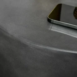 HOMCOM Lightweight Accent Table With Concrete Finish, Round Side Table With 4 Adjustable Feet For Indoor, Outdoor, Charcoal Gray -Homcom GUEST 753c9c01 036a 4acd 96fb f7c43a1d2f21