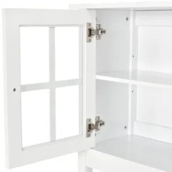 HOMCOM Kitchen Credenza & Sideboard Buffet Cabinet With 2 Glass Doors & Storage Shelves -Homcom GUEST 7606a9e5 641a 4c39 9672 3fe392c94ec8
