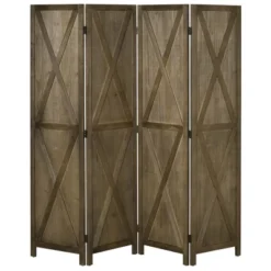 HOMCOM 4-Panel Folding Room Divider, 5.6 Ft Tall Freestanding Paulownia Wood Privacy Screen Panels For Indoor Bedroom Office, Brown 9 HOMCOM 4-Panel Folding Room Divider, 5.6 Ft Tall Freestanding Paulownia Wood Privacy Screen Panels For Indoor Bedroom Office, Brown -Homcom GUEST 760a8457 a09e 4a77 808f 4883d56c71e9
