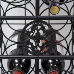 HOMCOM 45-Bottle Modern Wine Organizer Decorative Portable Wrought Iron Wine Rack Jail 13 HOMCOM 45-Bottle Modern Wine Organizer Decorative Portable Wrought Iron Wine Rack Jail -Homcom GUEST 76262c46 80b8 4e95 a7d1 31d57b0c36d5
