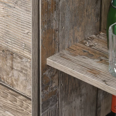 HOMCOM Freestanding Rustic Kitchen Buffet With Hutch, Pantry Storage Cabinet With Sliding Barn Door, Adjustable Shelf, Vintage Wood 6 HOMCOM Freestanding Rustic Kitchen Buffet With Hutch, Pantry Storage Cabinet With Sliding Barn Door, Adjustable Shelf, Vintage Wood - Image 4