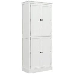 HOMCOM 72" Kitchen Pantry, 4-Door Kitchen Cabinet With 5-tier Storage Shelving, 8 Spice Racks, Interior Drawer And Adjustable Shelves, White -Homcom GUEST 77f07915 9219 436e bcf4 4bd009d268a6