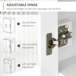 HOMCOM 71" Traditional Freestanding Kitchen Buffet With Hutch, Pantry Cabinet With 4 Doors, 3-Level Adjustable Shelves, And 1 Drawer, White 12 HOMCOM 71" Traditional Freestanding Kitchen Buffet With Hutch, Pantry Cabinet With 4 Doors, 3-Level Adjustable Shelves, And 1 Drawer, White -Homcom GUEST 78a1ba94 e582 49ce 92c1 8252271129d9