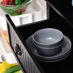 HOMCOM 72" Traditional Freestanding Kitchen Pantry Cabinet Cupboard With Doors And 3 Adjustable Shelves, Black 10 HOMCOM 72" Traditional Freestanding Kitchen Pantry Cabinet Cupboard With Doors And 3 Adjustable Shelves, Black -Homcom GUEST 78bd1fdb 002b 479b be35 187ac6c15203