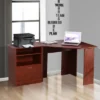 HomCom 2 Piece Corner Computer Desk Workstation With Printer Stand Storage Cabinet -Homcom GUEST 792c69e8 4ac2 4787 bfac b2900f23b130