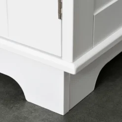 HOMCOM 67" Modern Buffet With Hutch, Louvered Kitchen Pantry Microwave Cabinet With Framed Glass Doors And 2 Drawers, White 13 HOMCOM 67" Modern Buffet With Hutch, Louvered Kitchen Pantry Microwave Cabinet With Framed Glass Doors And 2 Drawers, White -Homcom GUEST 7aa0a79c d9cd 45a4 acd2 e65efed659ad