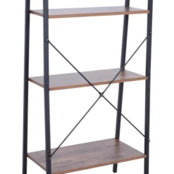 HOMCOM Industrial 4 Tier Ladder Shelf Bookshelf Vintage Storage Rack Plant Stand With Wood Metal Frame For Living Room Bathroom 11 HOMCOM Industrial 4 Tier Ladder Shelf Bookshelf Vintage Storage Rack Plant Stand With Wood Metal Frame For Living Room Bathroom -Homcom GUEST 7aaa4bc3 8a25 4844 9bfe d4f583e65c8d