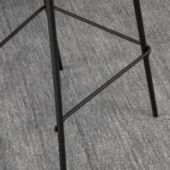 HOMCOM 29.5" Seat Height Bar Stools Set Of 2, Upholstered Bar Chairs, Armless Barstools With Back, Steel Legs, Gray 11 HOMCOM 29.5" Seat Height Bar Stools Set Of 2, Upholstered Bar Chairs, Armless Barstools With Back, Steel Legs, Gray -Homcom GUEST 7ad45259 cb9e 4b52 9673 1712e79e897c