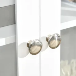 HOMCOM Sideboard, Buffet Cabinet With Adjustable Shelves, Credenza With 4 Glass Doors, White 11 HOMCOM Sideboard, Buffet Cabinet With Adjustable Shelves, Credenza With 4 Glass Doors, White -Homcom GUEST 7b58eae7 371a 4021 9082 ee50147cab23