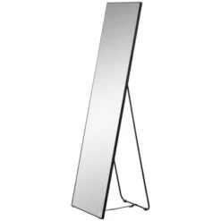 HOMCOM Full Length Glass Mirror, Freestanding Or Wall Mounted Dress Mirror For Bedroom, Living Room, Bathroom, Black -Homcom GUEST 7c565711 4225 479b 9869 90dee2d1df89