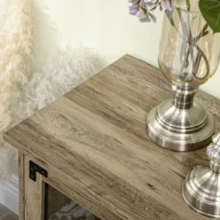 HOMCOM Farmhouse Sideboard, Buffet Cabinet, Coffee Bar Cabinet With 4 Glass Doors, Credenza, Distressed Grey -Homcom GUEST 7d7eaeb4 6630 40d1 b85c aa7891531c30