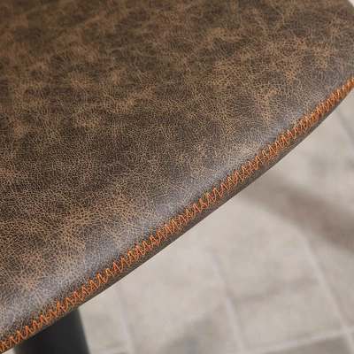 HOMCOM Adjustable Bar Stools Set Of 2, Swivel Bar Height Chairs Barstools Padded With Back For Kitchen, Counter, And Home Bar 6 HOMCOM Adjustable Bar Stools Set Of 2, Swivel Bar Height Chairs Barstools Padded With Back For Kitchen, Counter, And Home Bar - Image 4