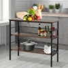 HomCom 3-Tier Industrial Style Storage Metal Wooden Shelf 2 HomCom 3-Tier Industrial Style Storage Metal Wooden Shelf -Homcom GUEST 8cafeeb9 0203 4db6 aadc e6b2ff7d32e4