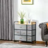 HOMCOM 7-Drawer Dresser, Fabric Chest Of Drawers, 3-Tier Storage Organizer For Bedroom Entryway, Tower Unit With Steel Frame Wooden Top -Homcom GUEST 8cbc2a75 7187 42a7 bdb5 43051a916d0c