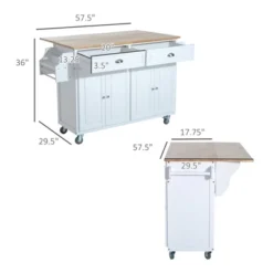 HOMCOM Rolling Kitchen Island Storage Cart Table W/ Drop Leaf Top 14 HOMCOM Rolling Kitchen Island Storage Cart Table W/ Drop Leaf Top -Homcom GUEST 8f72b71e b8c1 4216 87d3 1776e5bed35d